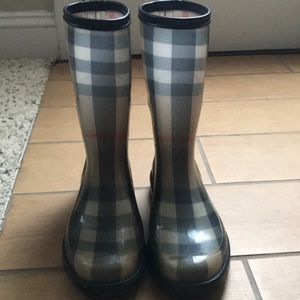 Burberry rain boots